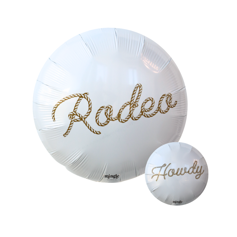 Rodeo Script Mingle Balloon Co.